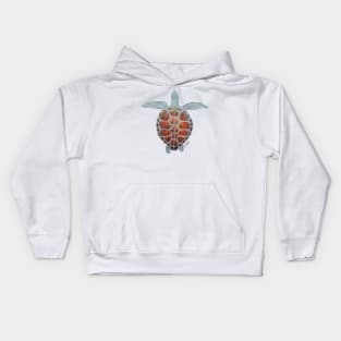 Watercolor Sea Turtle Kids Hoodie